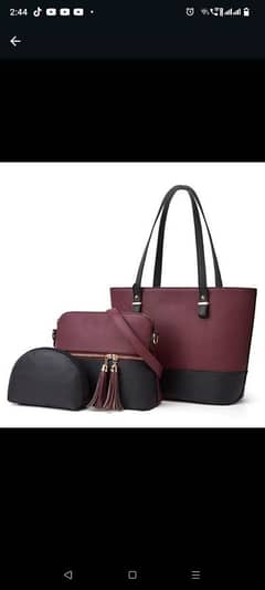 Ladies bags Women Shoulder 3pc Bags for Girls