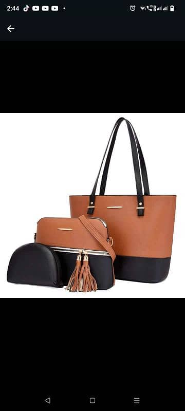 Ladies bags Women Shoulder 3pc Bags for Girls 1