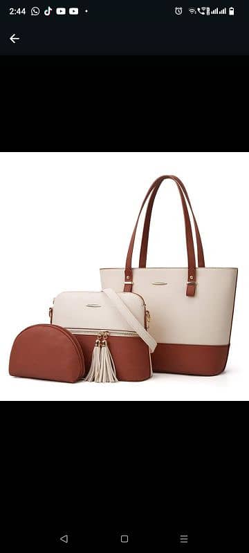 Ladies bags Women Shoulder 3pc Bags for Girls 3