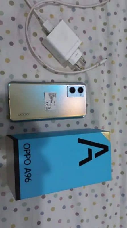 Oppo A96  8/128 for urgent sale new condition 10/10 with box charger 0