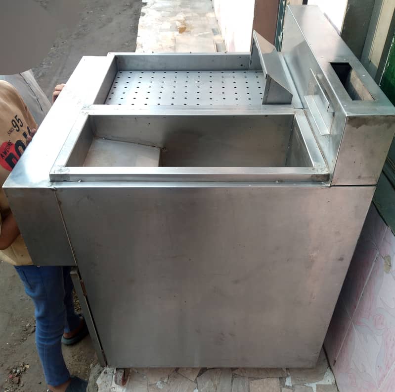 Hot plate , Fryer , Counter . Commercial. Fast Food. 10