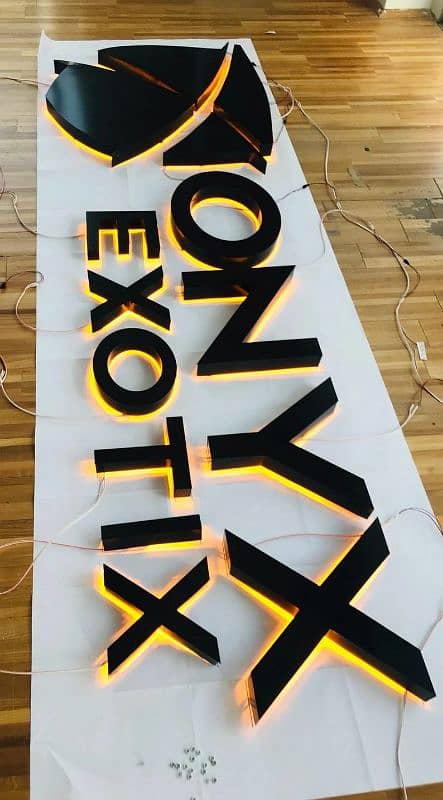 Led3Dsignboard Neon sign board Acrylic signboard Road sign in Pakistan 3