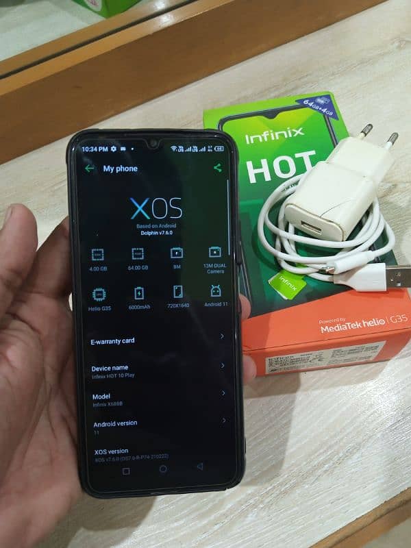 Infinix hot 10 play 4/64 3