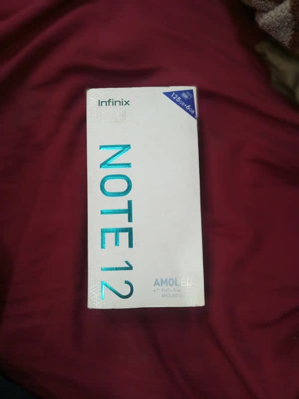 Infinix note 12 with box and complete accessories 1