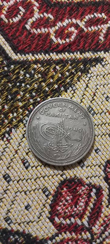 pakistani 1 rupees 1949 coin 1