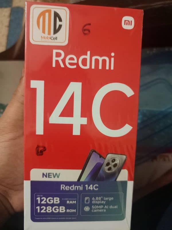 redmi 14c 6+6gb ram /128gb rom black color 1