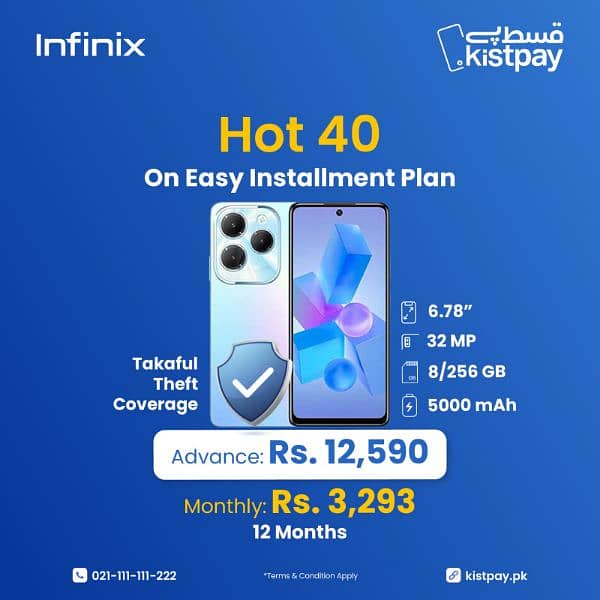 Smartphones on Installment Infinix Smart Hot 40 50 Pro Note50 Pro 3