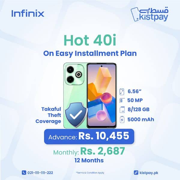 Smartphones on Installment Infinix Smart Hot 40 50 Pro Note50 Pro 4