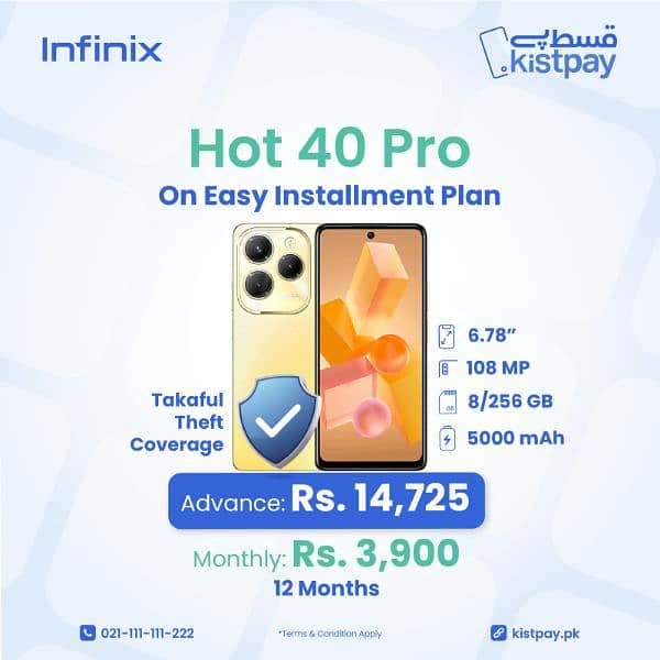 Smartphones on Installment Infinix Smart Hot 40 50 Pro Note50 Pro 6