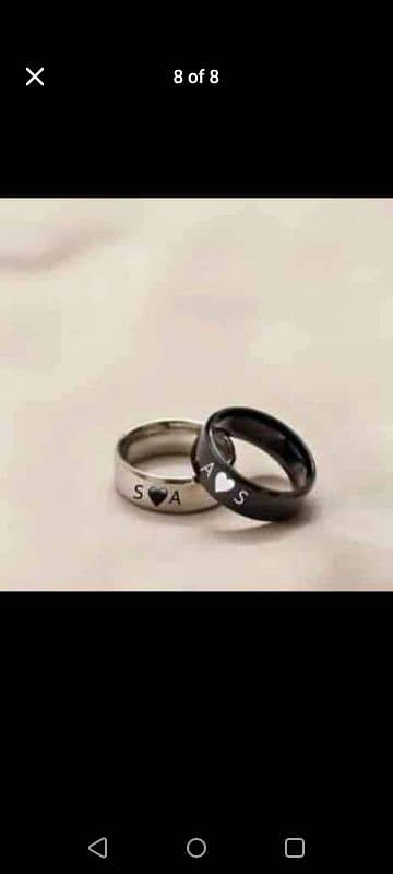 couple Rings available with name 2