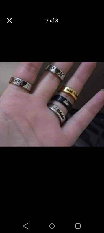 couple Rings available with name 3