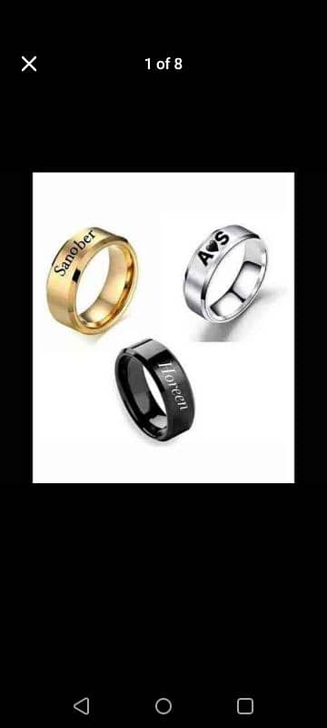 couple Rings available with name 4