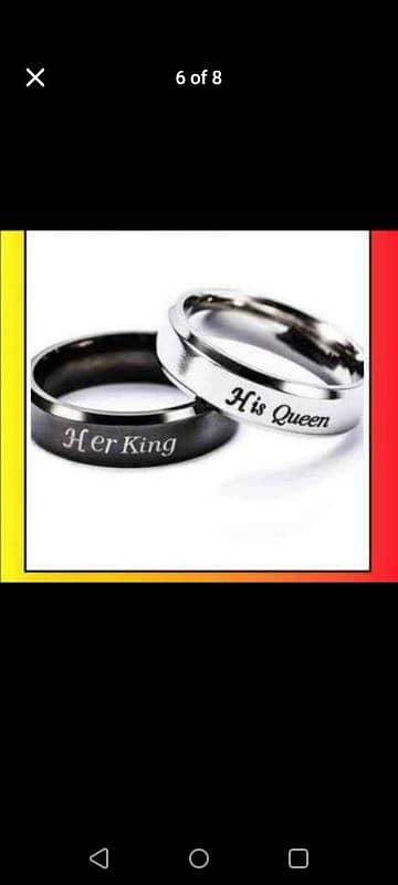 couple Rings available with name 5