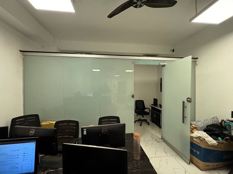 Glass Wall/Partition with Door 2