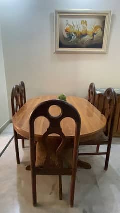 Dining table with 5 chairs