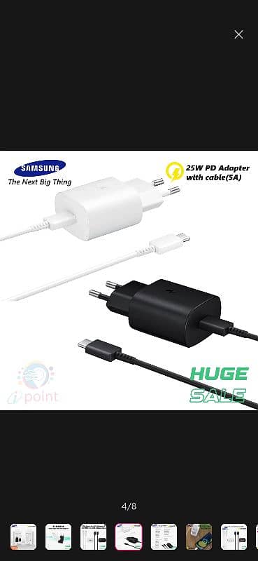 Sumsung 25W  Super Fast PD Adapter, Now Available -Free Delivery. 2