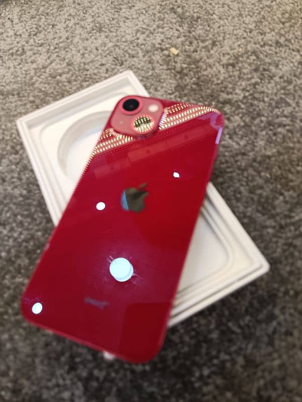 iPhone 13 red colour with box 91 battery health water park 1