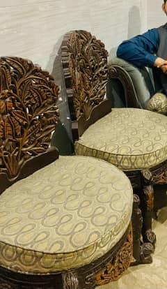 Coffee Chairs and Chinioti Jhoola