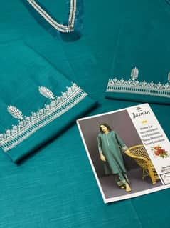 *Jazmin Most Hit Article Embroidered Khaddar 2Pc*