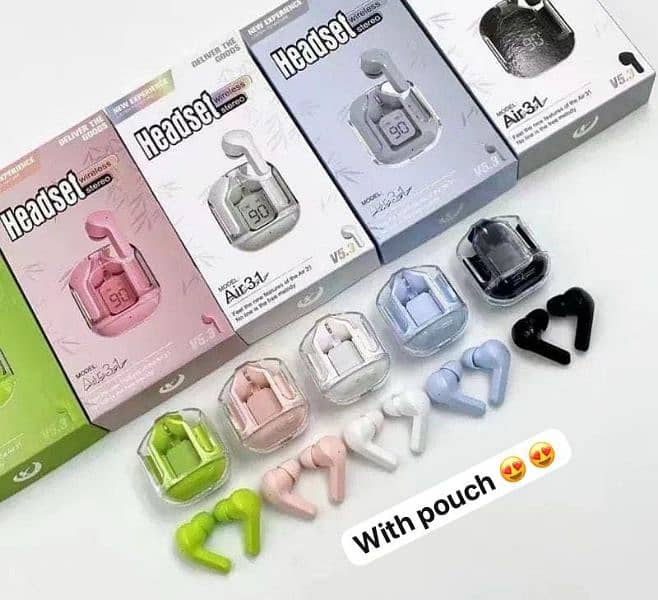 Air 31 Transparent Digital Earbuds 4