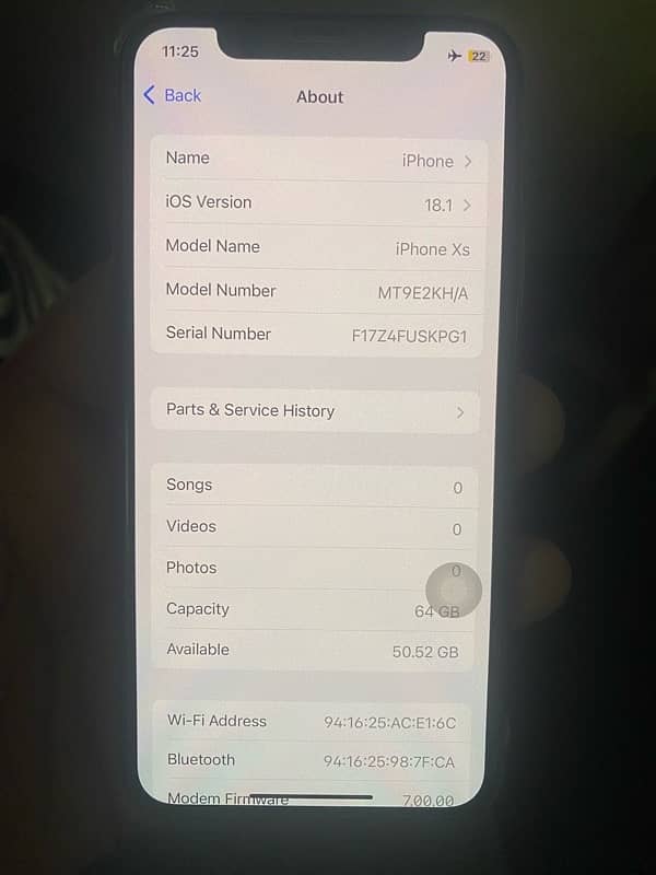 iphone xs pta aprved 10/10 condtion 64gb full genuine phone 1