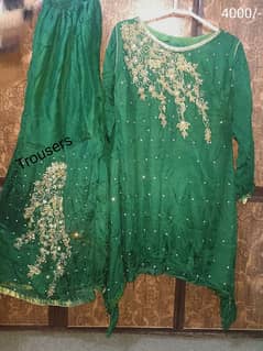 chiffon dress with beautiful dabka work