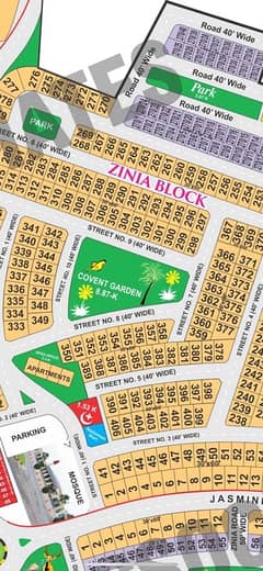 8 Marla Hot Location Plot For Sale In Zinia Block Bahria Nasheman.