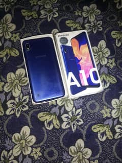 Samsung A10 with box   WhatsApp 03264071223