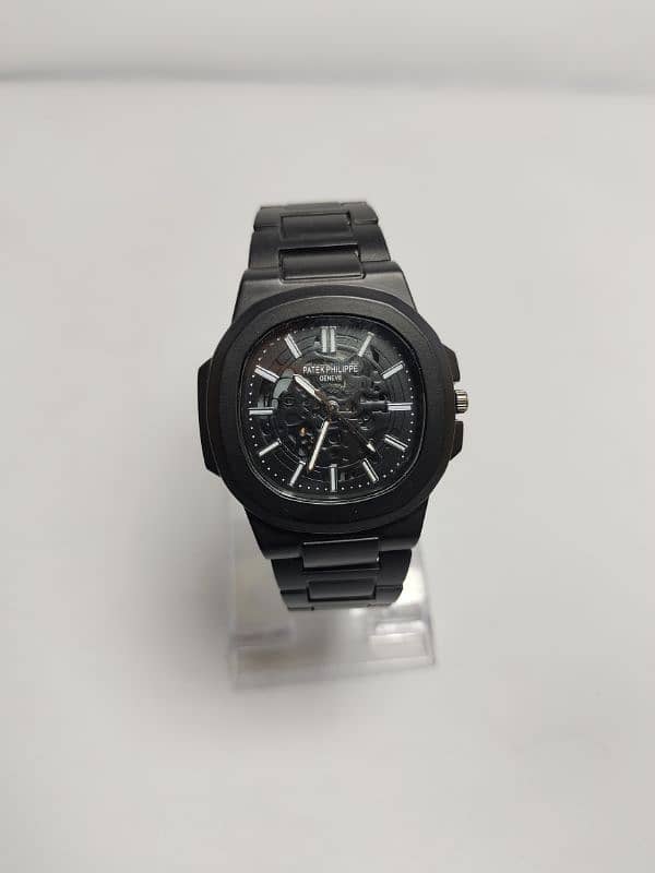 Black Matt  Mens Special two stone staneless watch 1