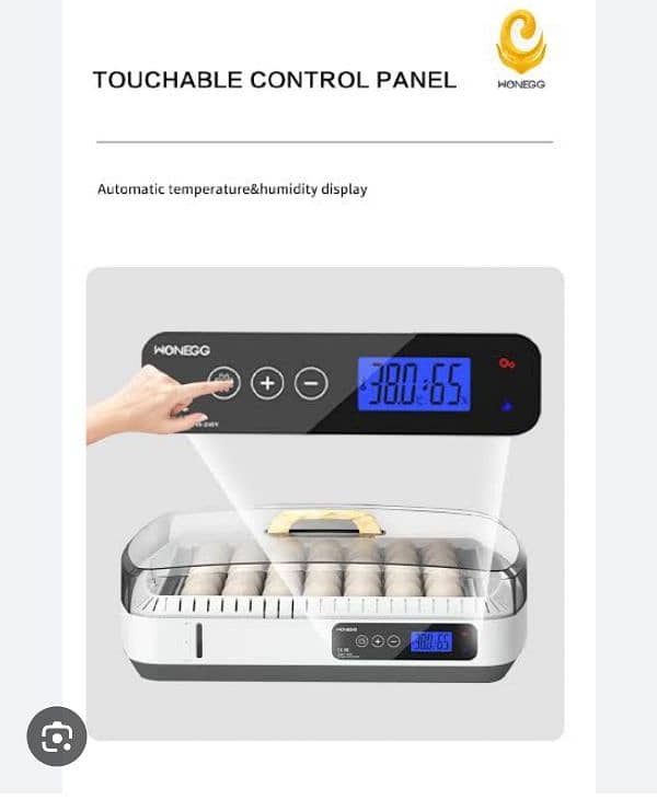 HDD Wongge 36 Eegs Incubator+Broader Fully Automatic Auto Humidity 6