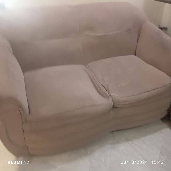 6 seater sofa set with cover 1