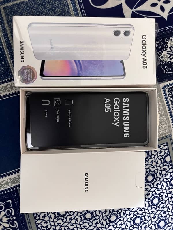 Samsung A05 just box open 6//128gb 2