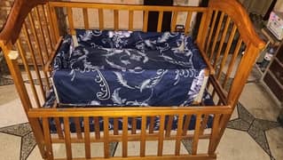 Baby cot and swing