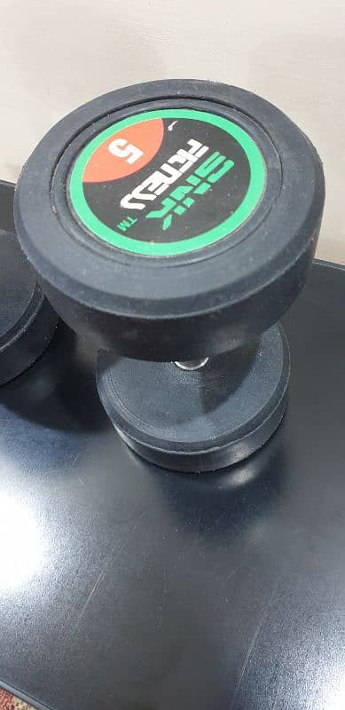 5 +5 kg pair dumbells 1