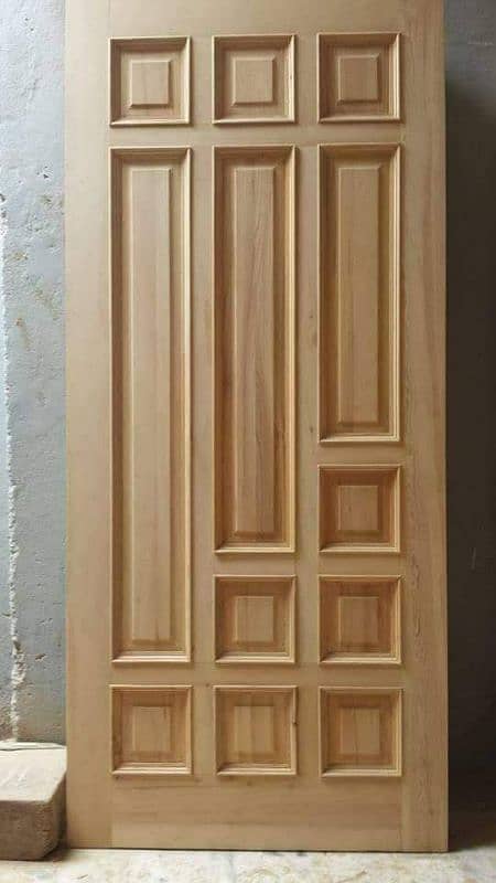 Wooden panel door. 2