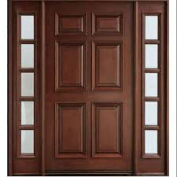 Wooden panel door. 3