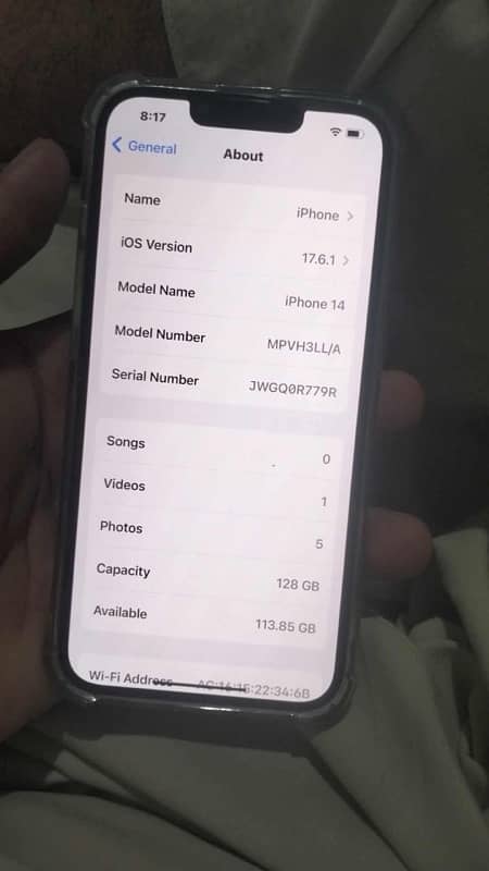 iPhone 14 blue clr 128 gb 0