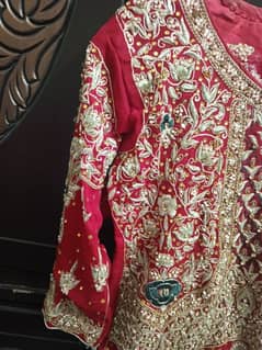 Wedding lehnga zari work