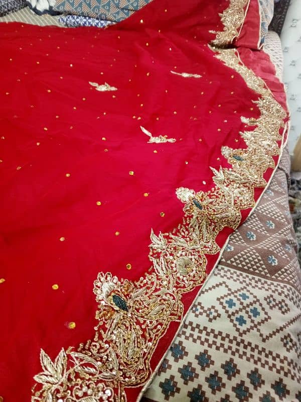 Wedding lehnga zari work 9