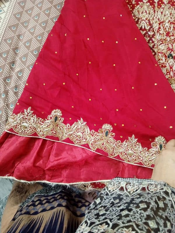 Wedding lehnga zari work 10