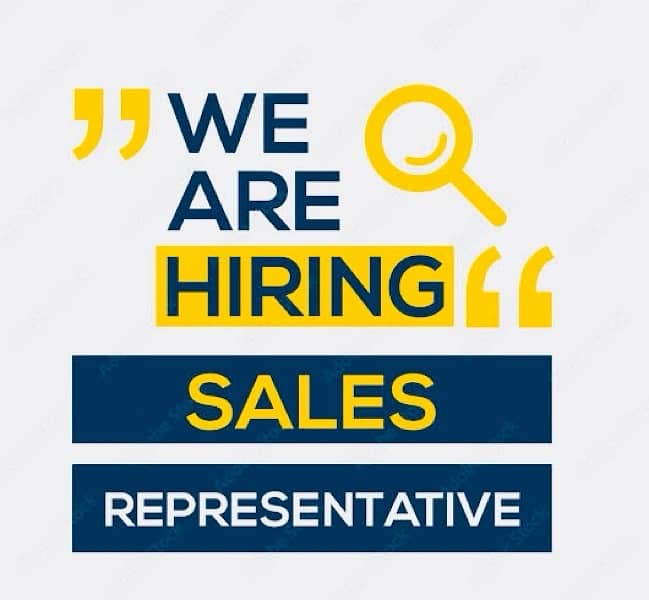 Job for sales representatives 0