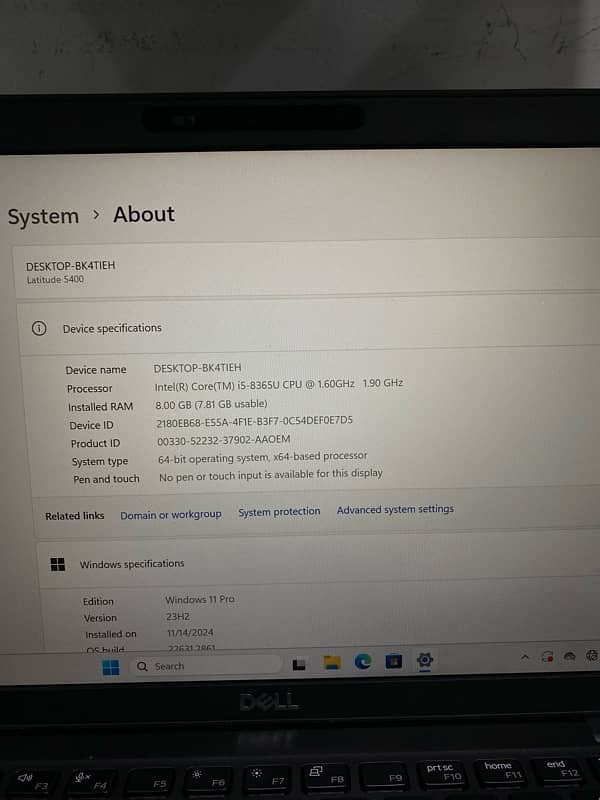 Dell Latitude 5400 (i5 8th Gen) (8/256) 3