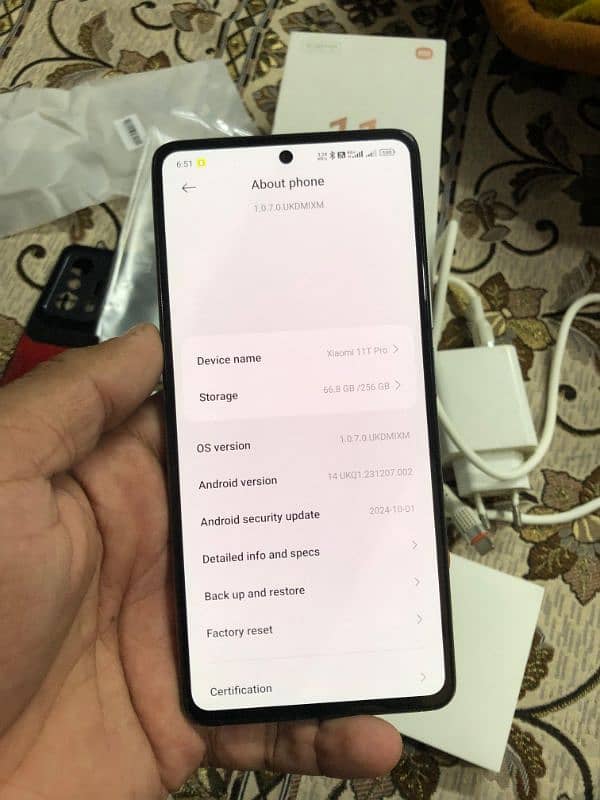 Mi 11t Pro 5G 8/256 Dual Official Pta Approved 2