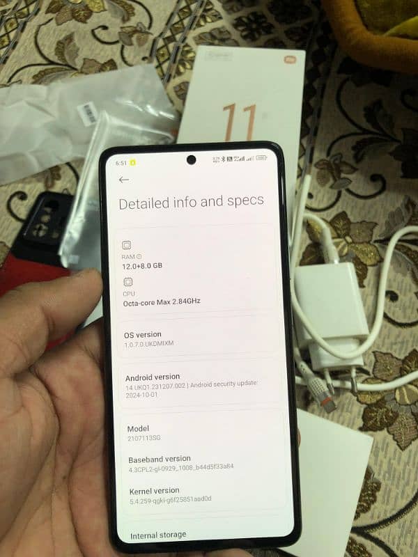 Mi 11t Pro 5G 8/256 Dual Official Pta Approved 3