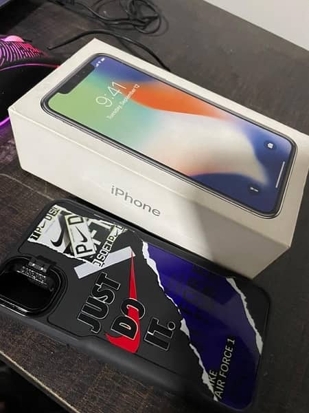 PTA Approved Iphone X. 64GB. 10/9.6 0