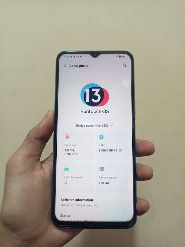 Vivo y33s PTA approved 12/128 8