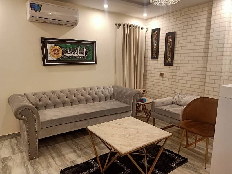 One bed Appartment Full Furnished For Rent Secter D BahriaTown Lahore 2