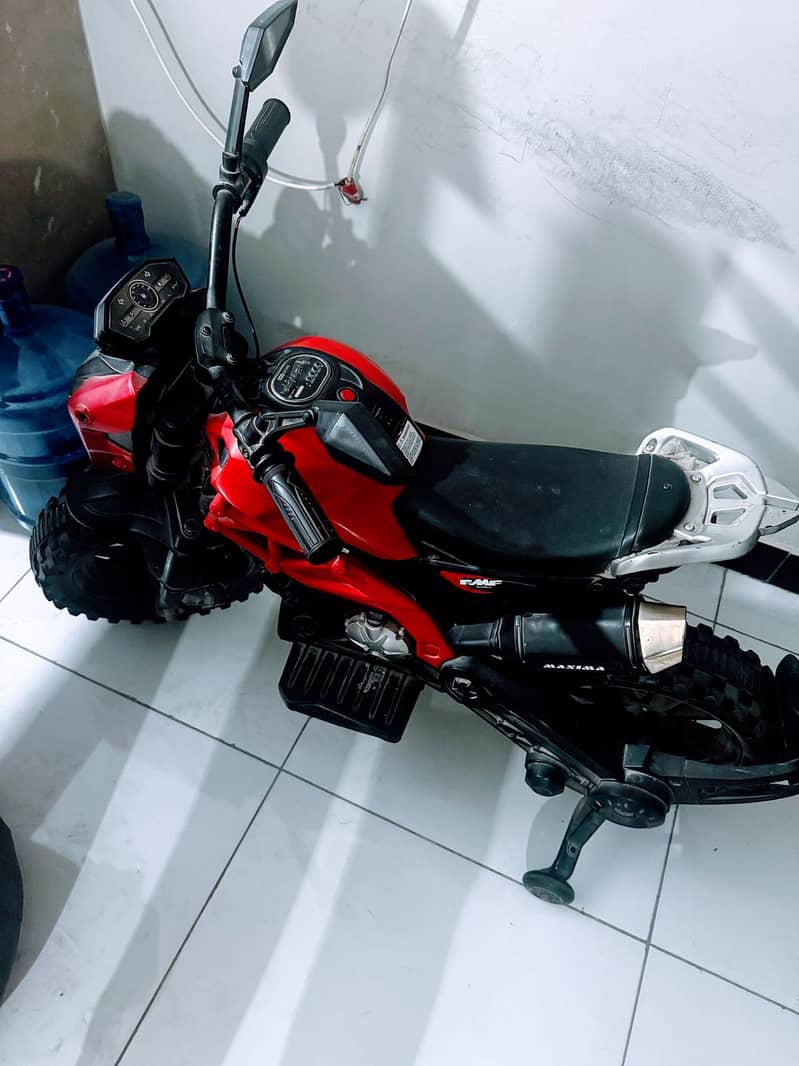 Red Electric Heavy Bike for Kids 0