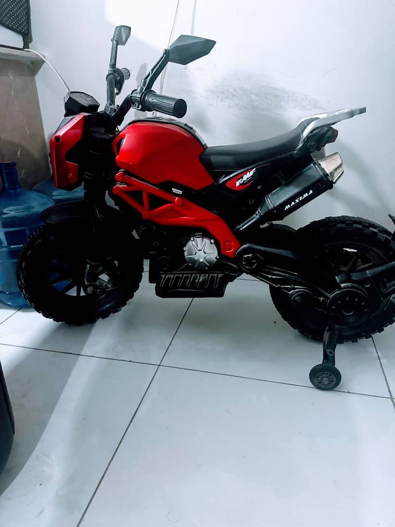 Red Electric Heavy Bike for Kids 1