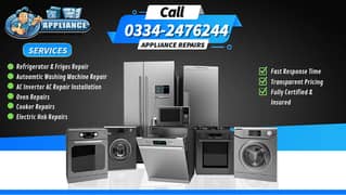 Refrigerator Fridges AC Automatic Washing Machine Repair Service 24/7